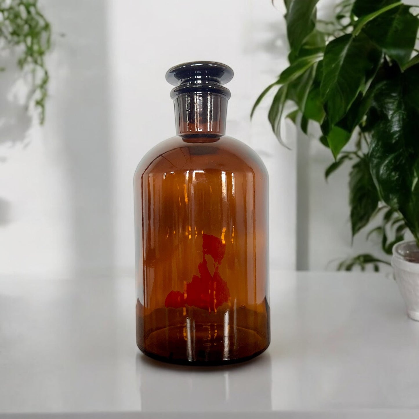 Large Elegant Amber Glass Reed Diffuser (1000ml Capacity)