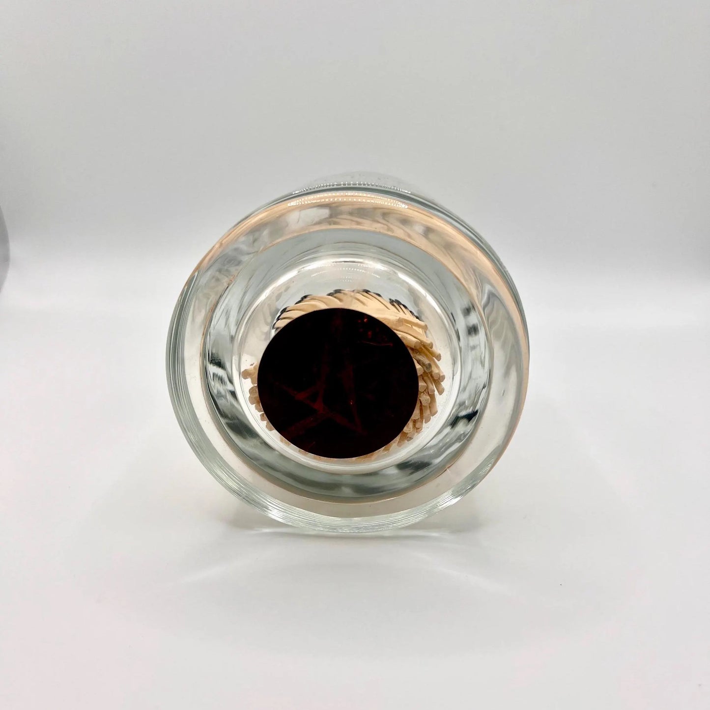 Luxury Black Tip Matchsticks with Glass Cloche and Striker