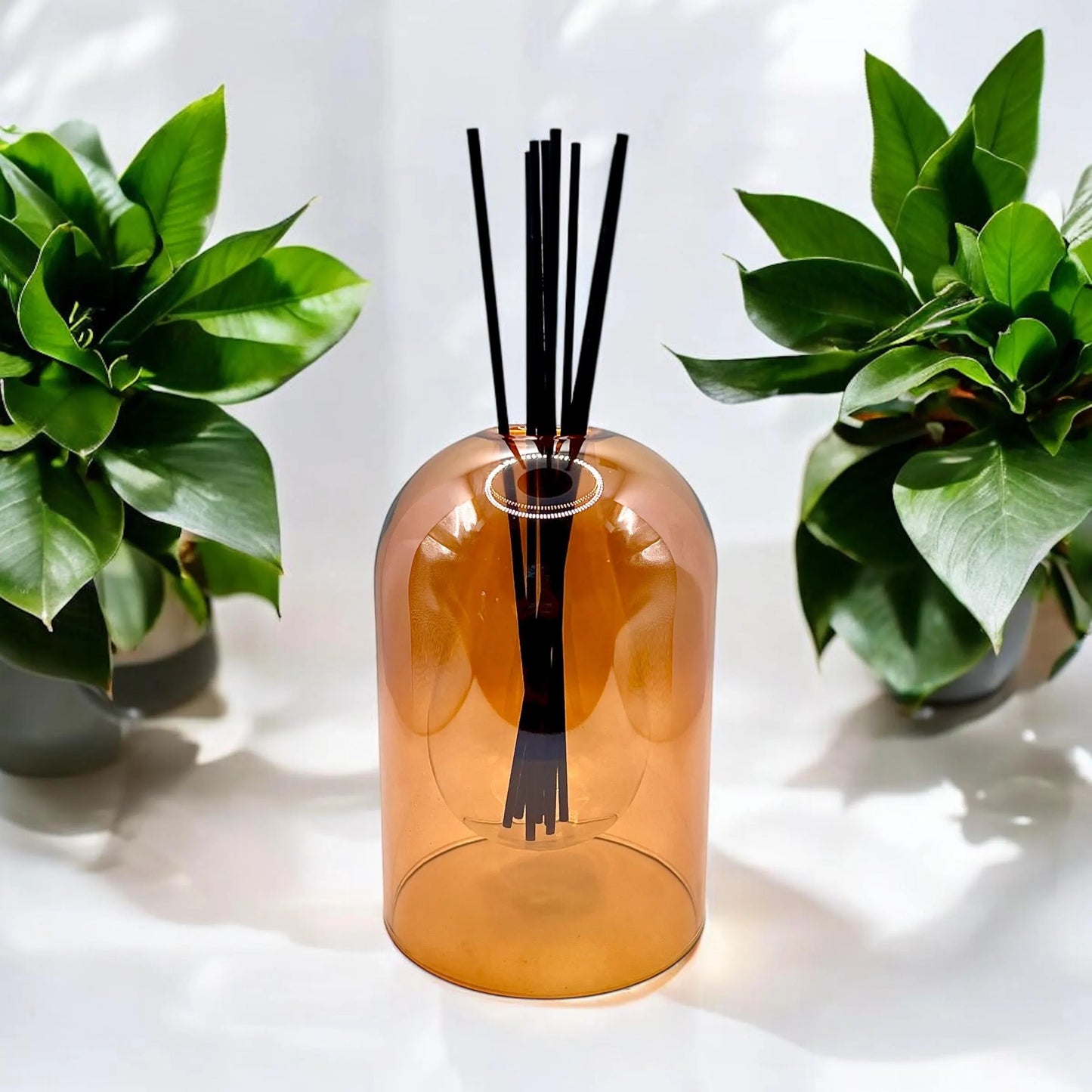 Elegant Orange Glass Reed Diffuser