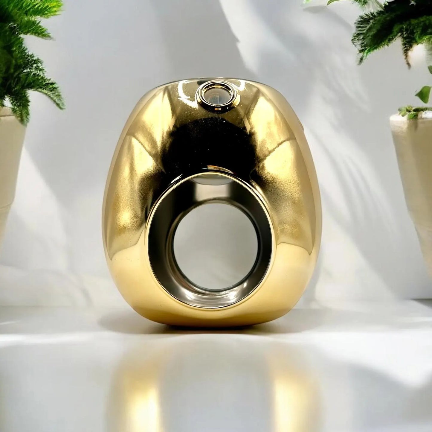 Wax Melt Burner Gold Colour - Perfect for Wax Melts, Essential Oils & Fragrance Oils
