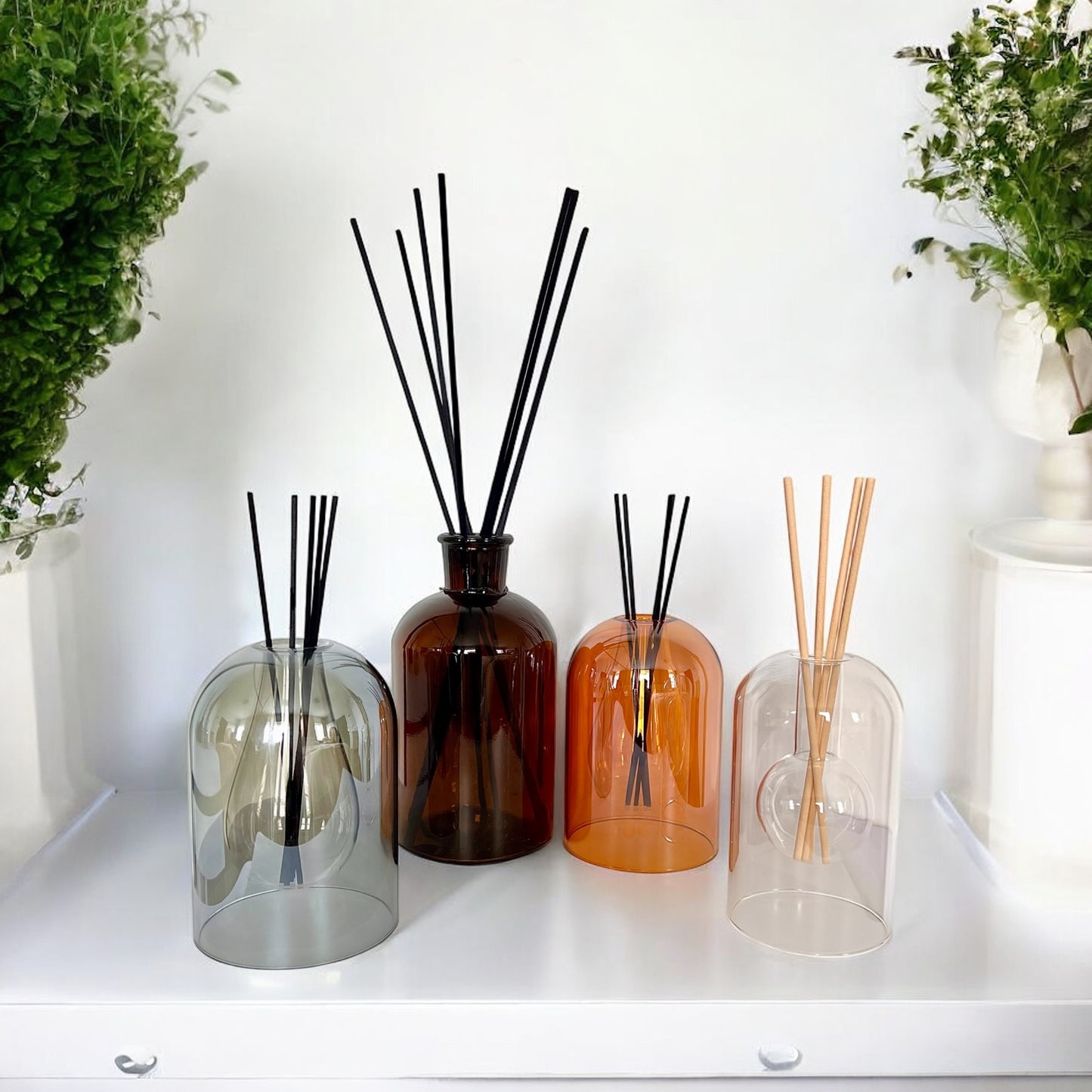 Elegant Clear Glass Reed Diffuser