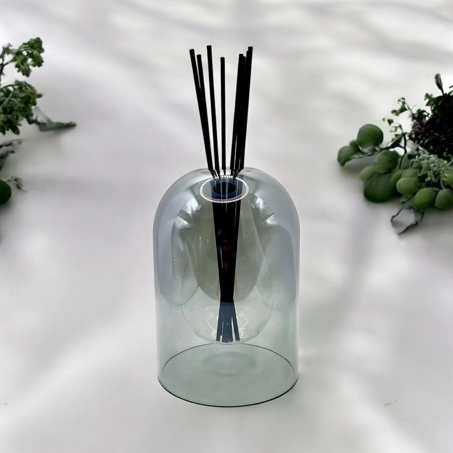 Elegant Grey Glass Reed Diffuser