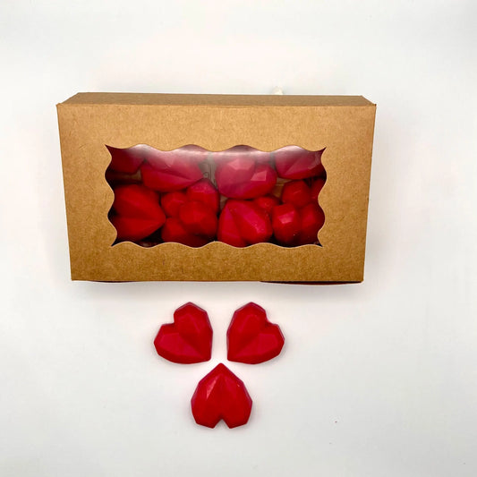 Heart Shaped Soy Wax Melts - Spicy Scent