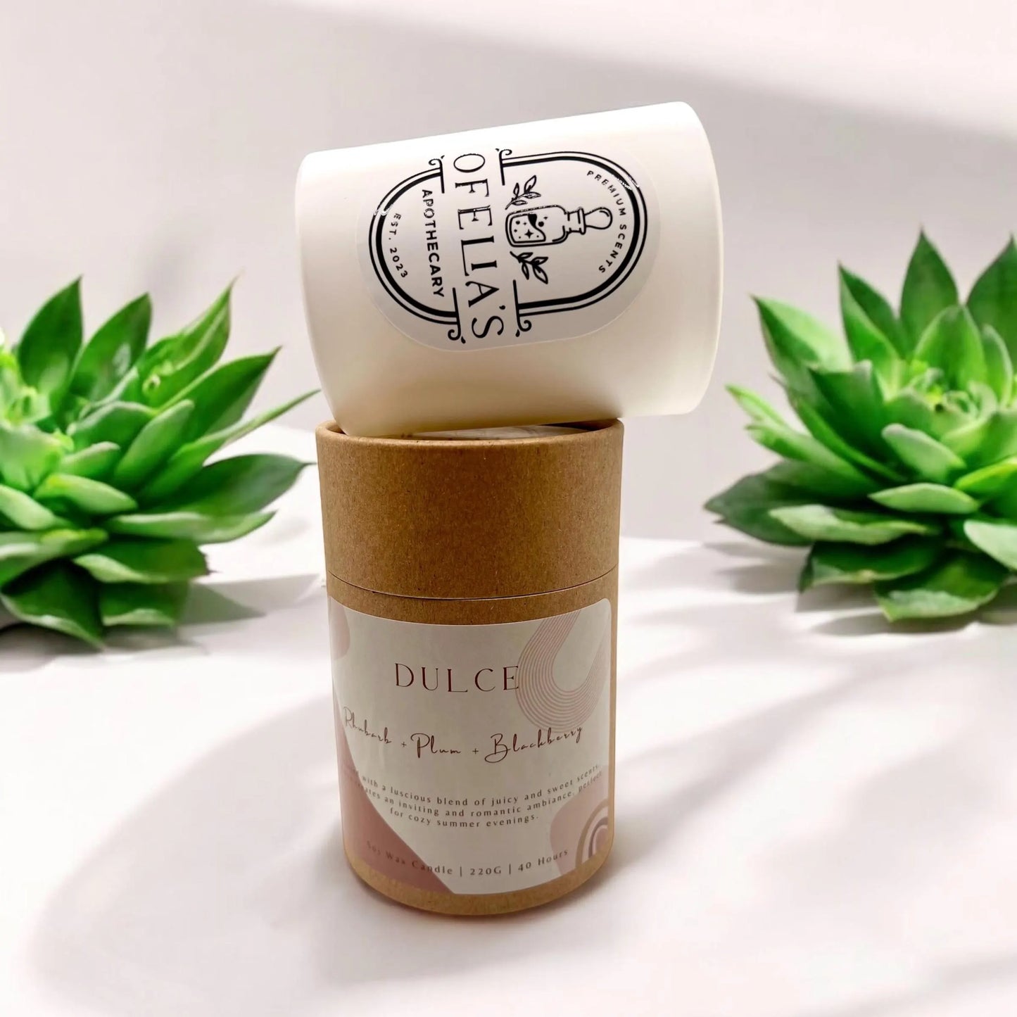Scented Candle | Dulce - Rhubarb, Plum & Blackberry