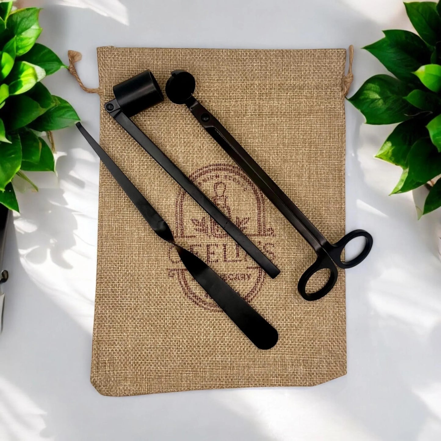 Premium Candle Care Kit – Wick Trimmer, Snuffer & Dipper Set