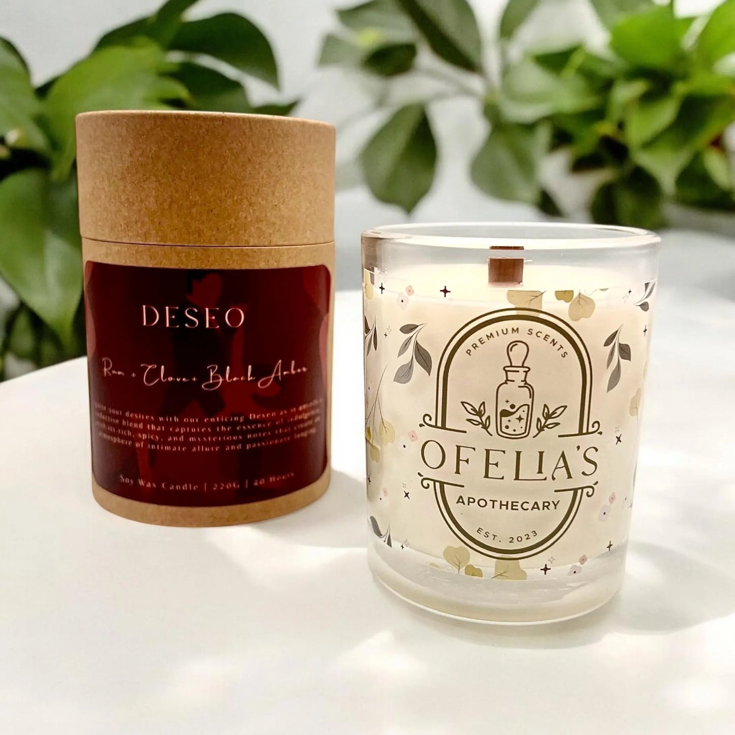 Scented Candle | Deseo - Rum, Clove & Black Amber