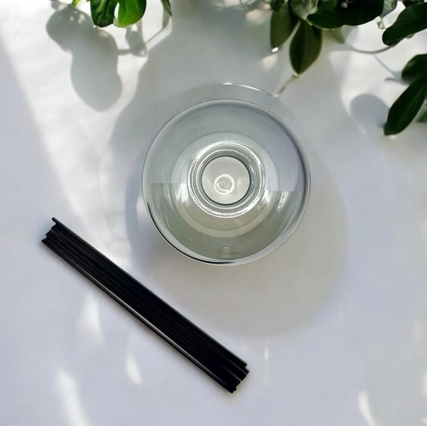 Elegant Grey Glass Reed Diffuser